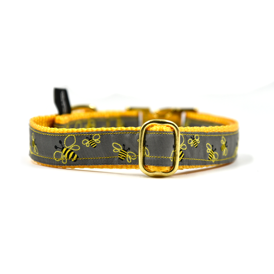 OhMyDog! Collare per cani Bee on Grey