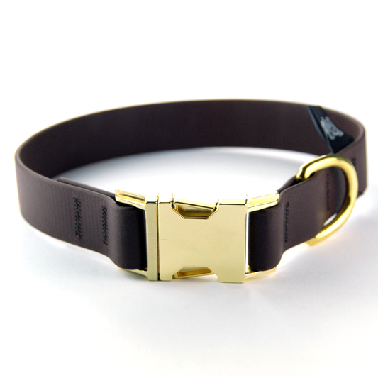 Collare per cani fisso in Biothane® Marrone - Connecto.dog
