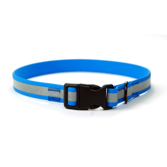 Collare per cani fisso in Biothane® con Striscia Riflettente 3M - Connecto.dog