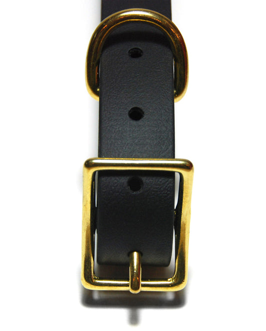 Collare per cani nero in Biothane® Regolabile - Connecto.dog