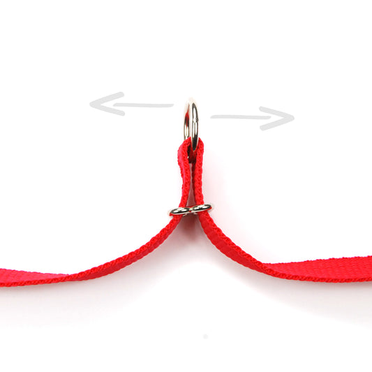 Guinzaglio per cani con doppio moschettone e anelli "La Ferrata" - Connecto.dog