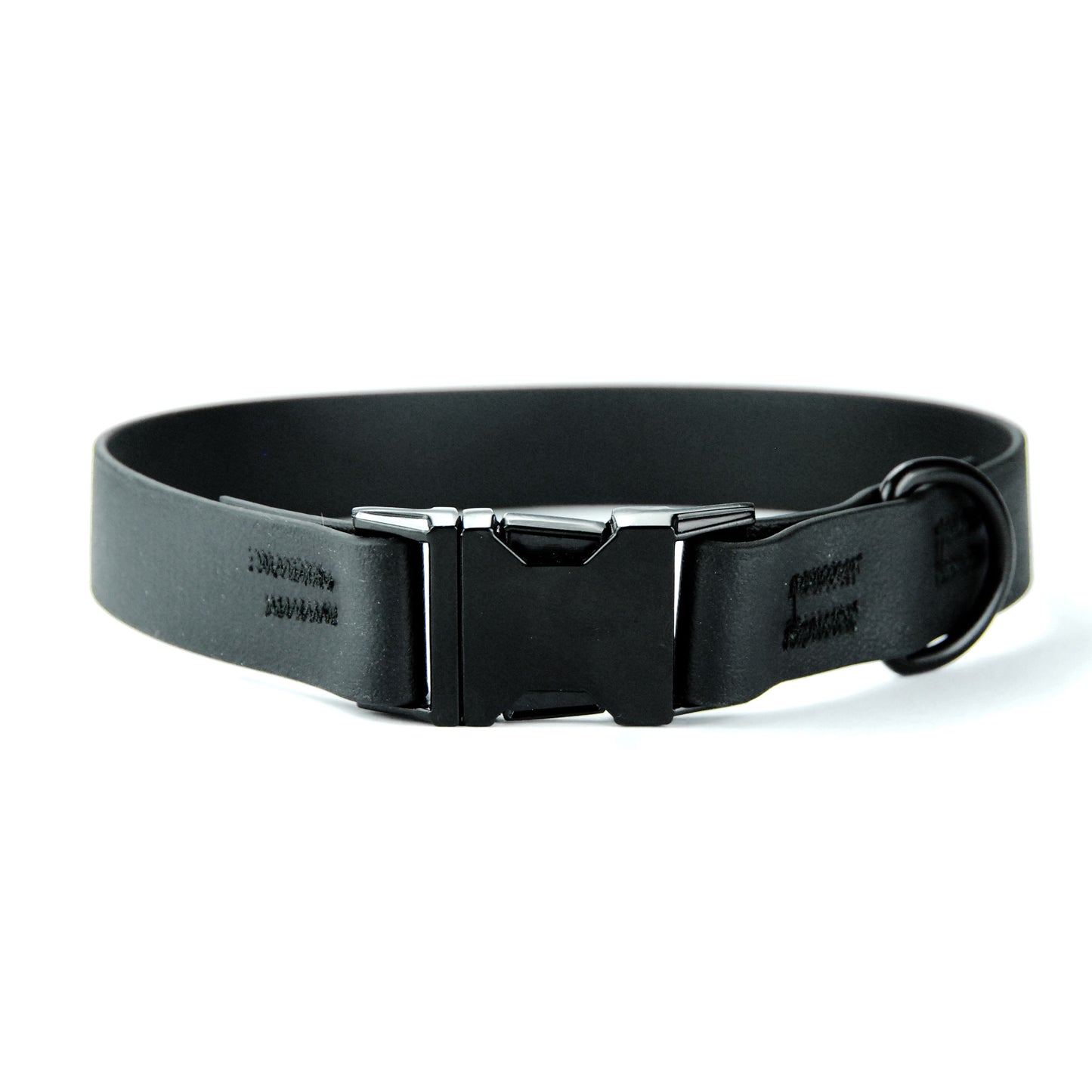 Collare per cani fisso in Biothane® Nero - Connecto.dog