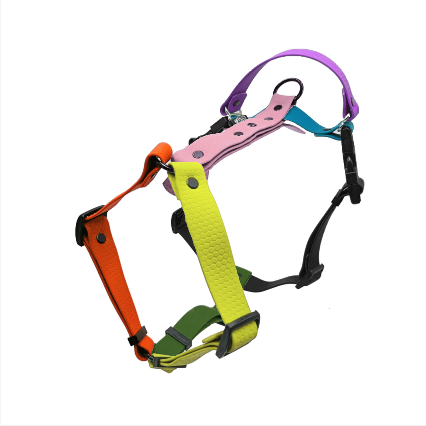 Aquatrail multicolor – Pettorina impermeabile in Hydrohex - Connecto.dog