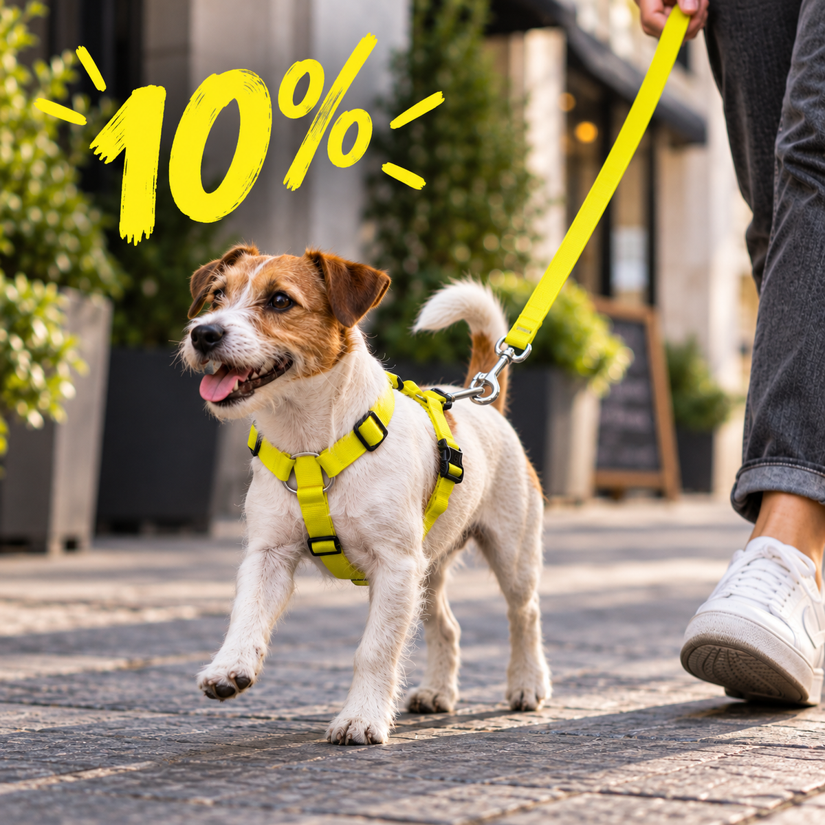 WALK THIS WAY Set Pettorina + Guinzaglio per cani Piccoli