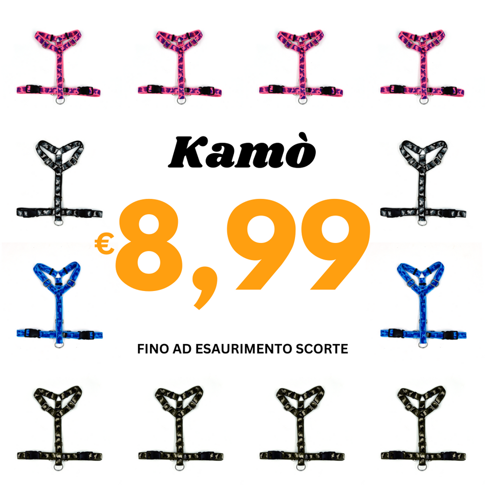 FUORI TUTTO - Pettorina ad H per cane - Kamò