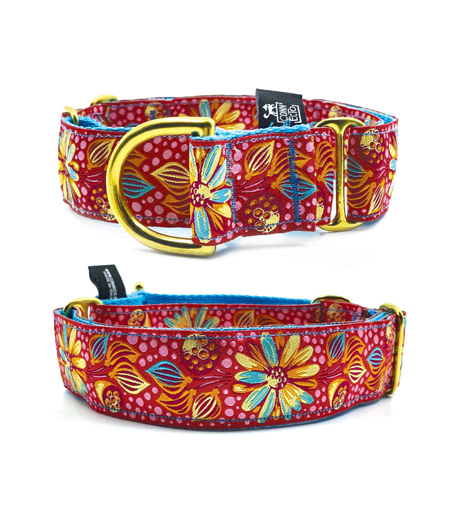Collare martingala per levrieri jacquard - Connecto.dog