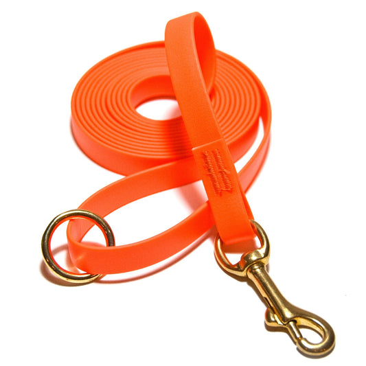 Guinzaglio per cani 3m Biothane - Arancione - Connecto.dog