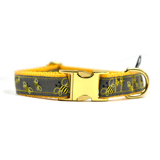 OhMyDog! Collare per cani Bee on Grey