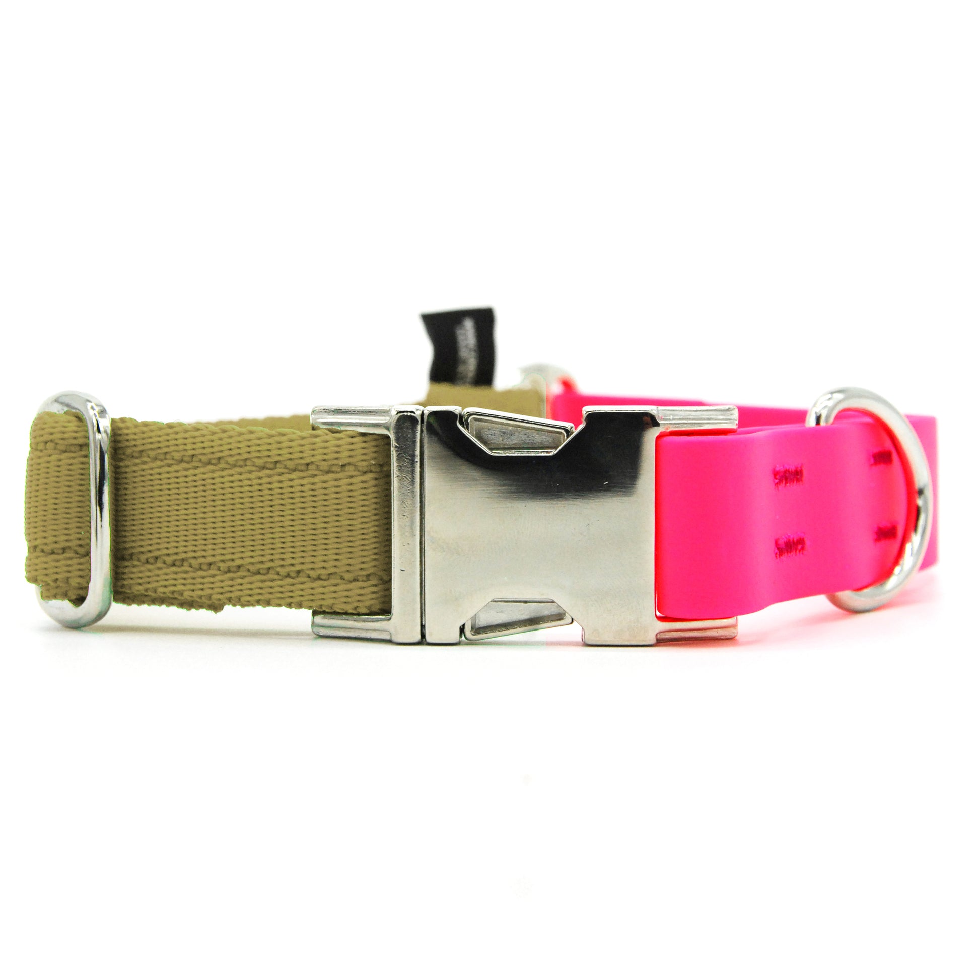 Carnival collare per cani regolabile in biothane fucsia e polipropilene - Connecto.dog