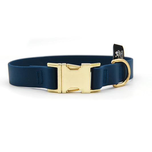Collare per cani fisso in Biothane® Blu Navy - Connecto.dog