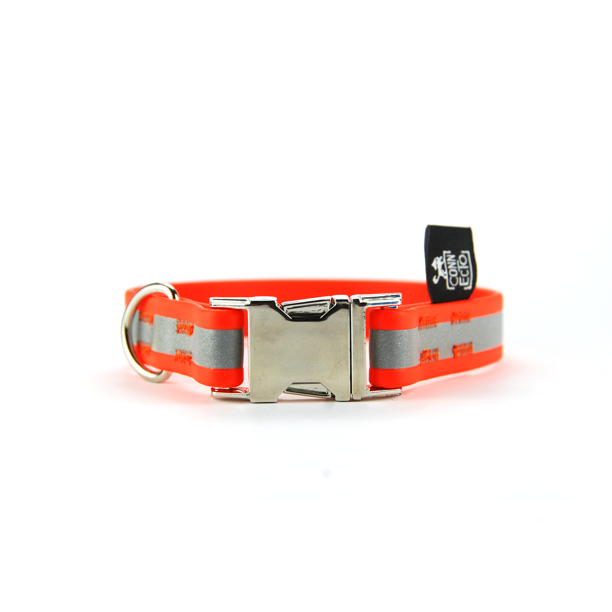 Collare per cani fisso in Biothane® con Striscia Riflettente 3M - Connecto.dog