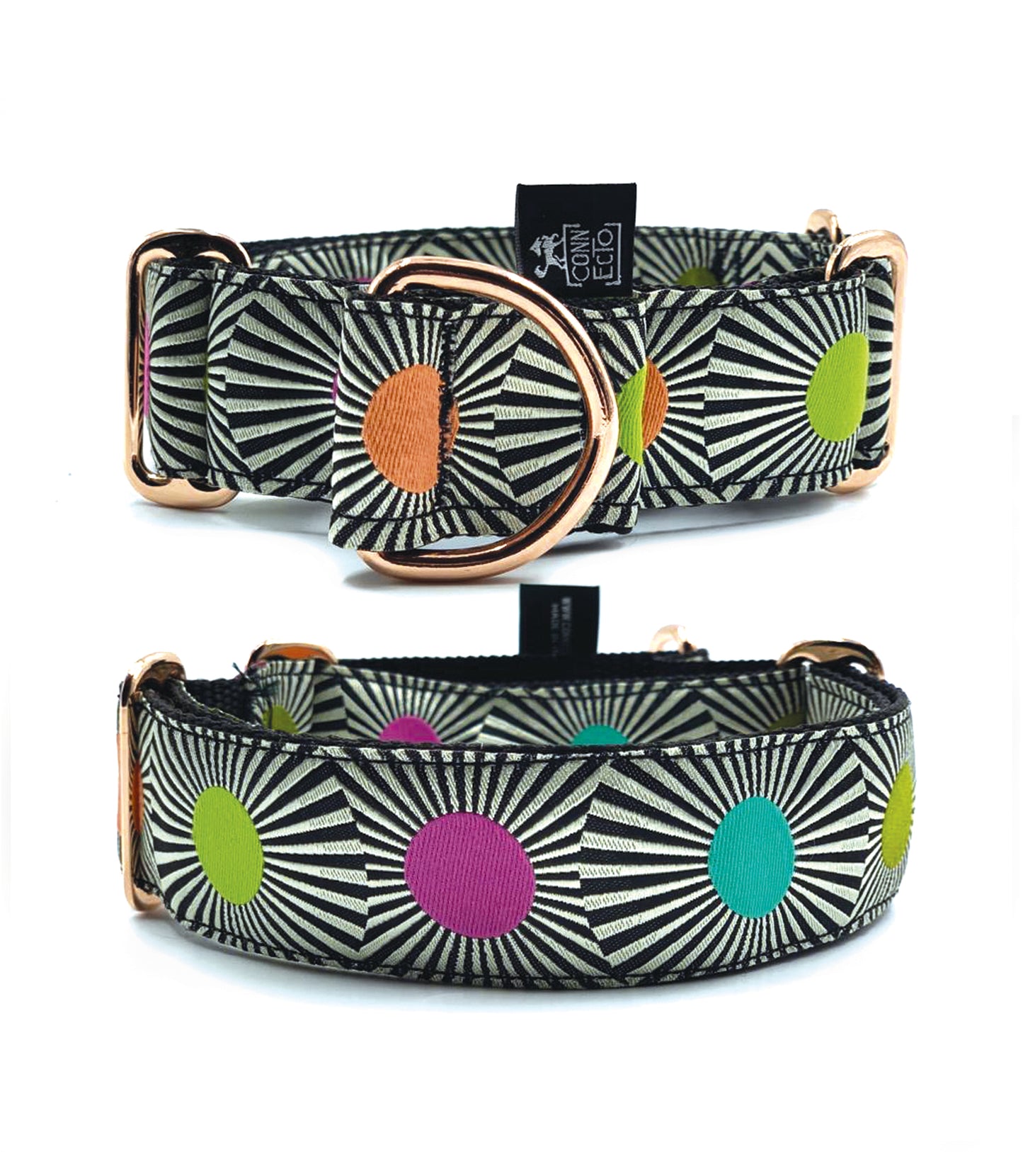 Collare martingala per levrieri jacquard - Connecto.dog