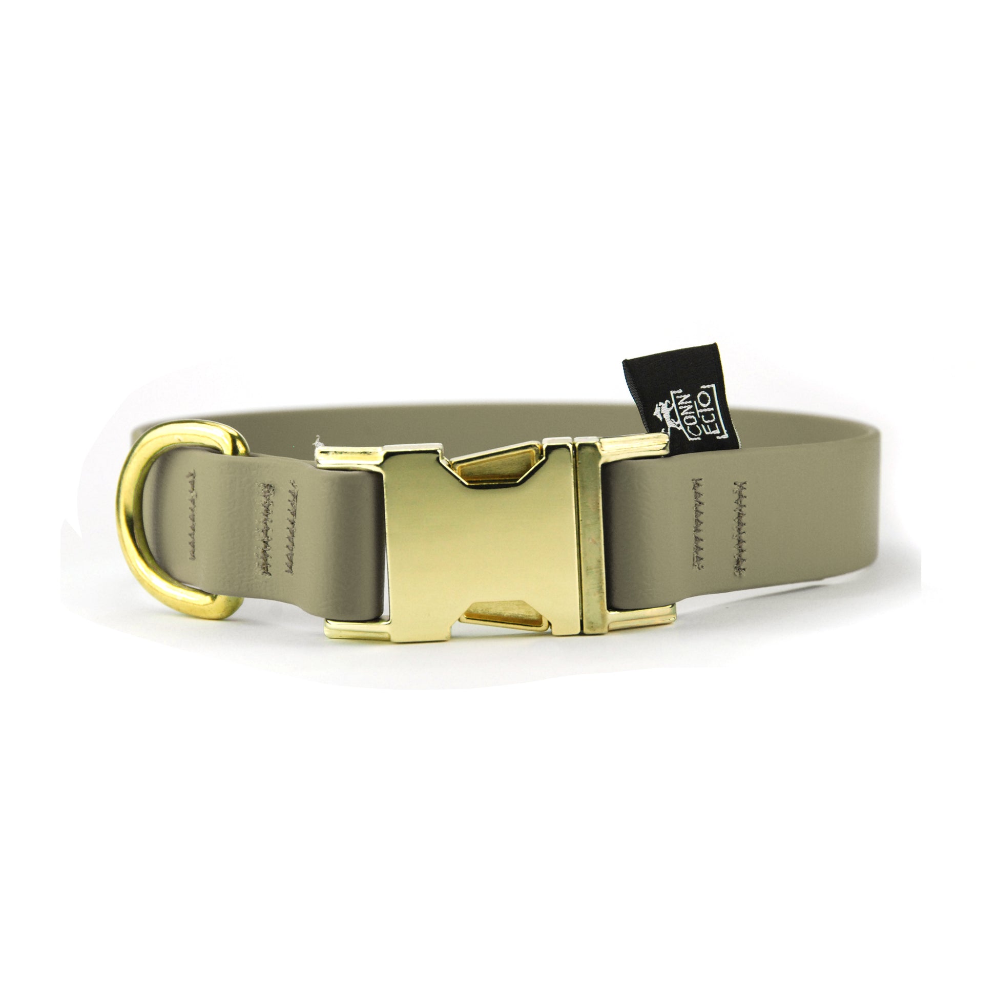 Collare per cani fisso in Biothane® Khaki - Connecto.dog