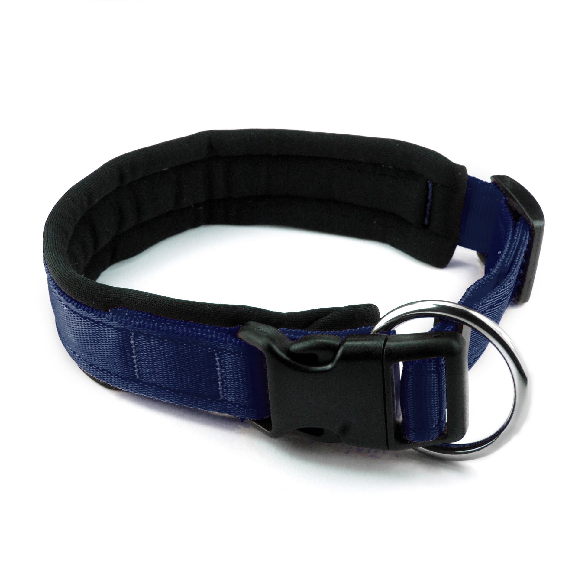 Collare per cani con imbottitura in neoprene Blu Navy – Yosemite Collection - Connecto.dog