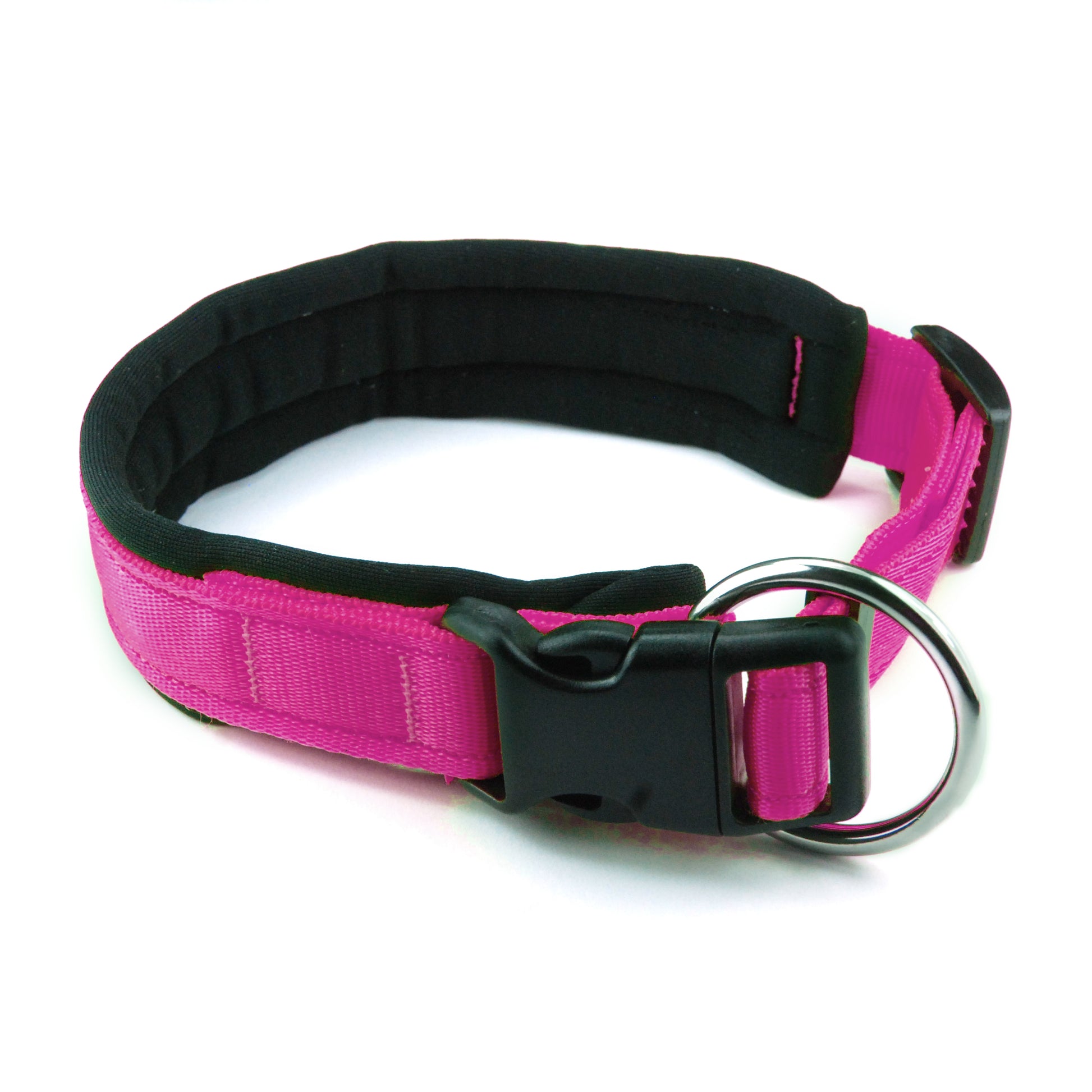 Collare per cani con imbottitura in neoprene Fucsia – Yosemite Collection - Connecto.dog