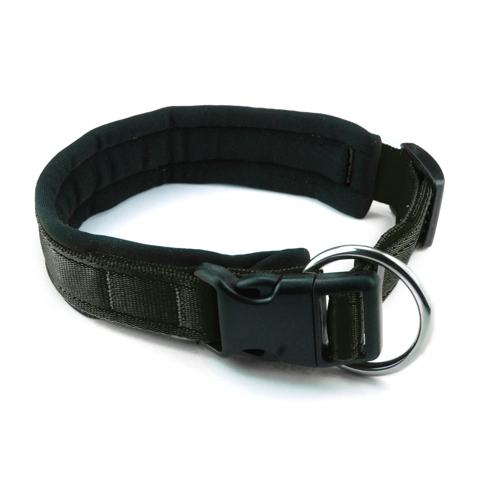 Collare per cani con imbottitura in neoprene Nero – Yosemite Collection - Connecto.dog