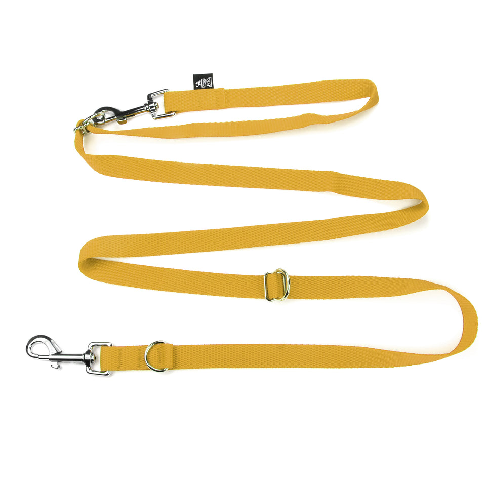 Guinzaglio per cani con doppio moschettone e anelli "La Ferrata" - Connecto.dog