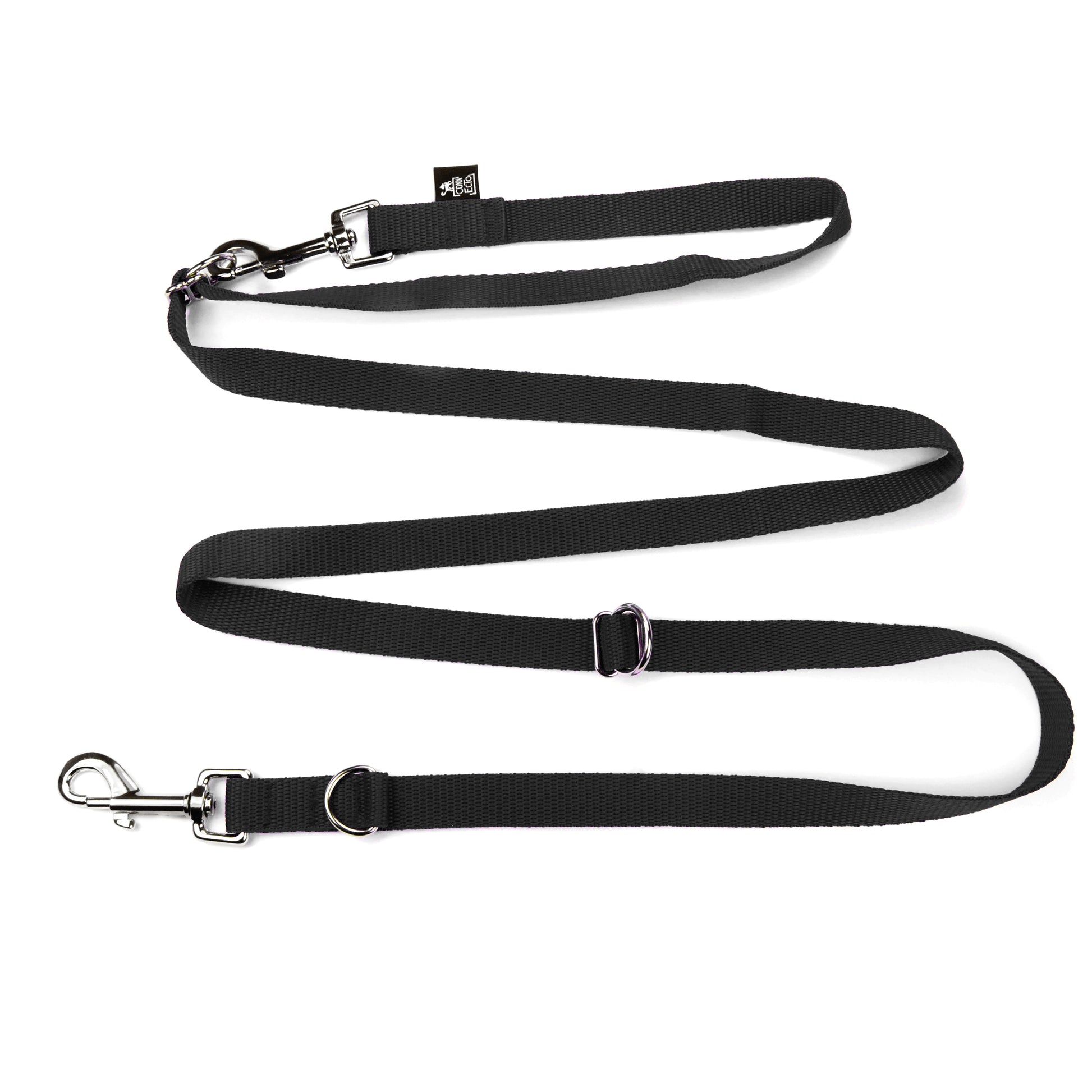 Guinzaglio per cani con doppio moschettone e anelli "La Ferrata" - Connecto.dog