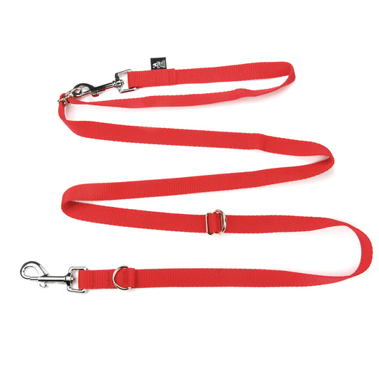 Guinzaglio per cani con doppio moschettone e anelli "La Ferrata" - Connecto.dog