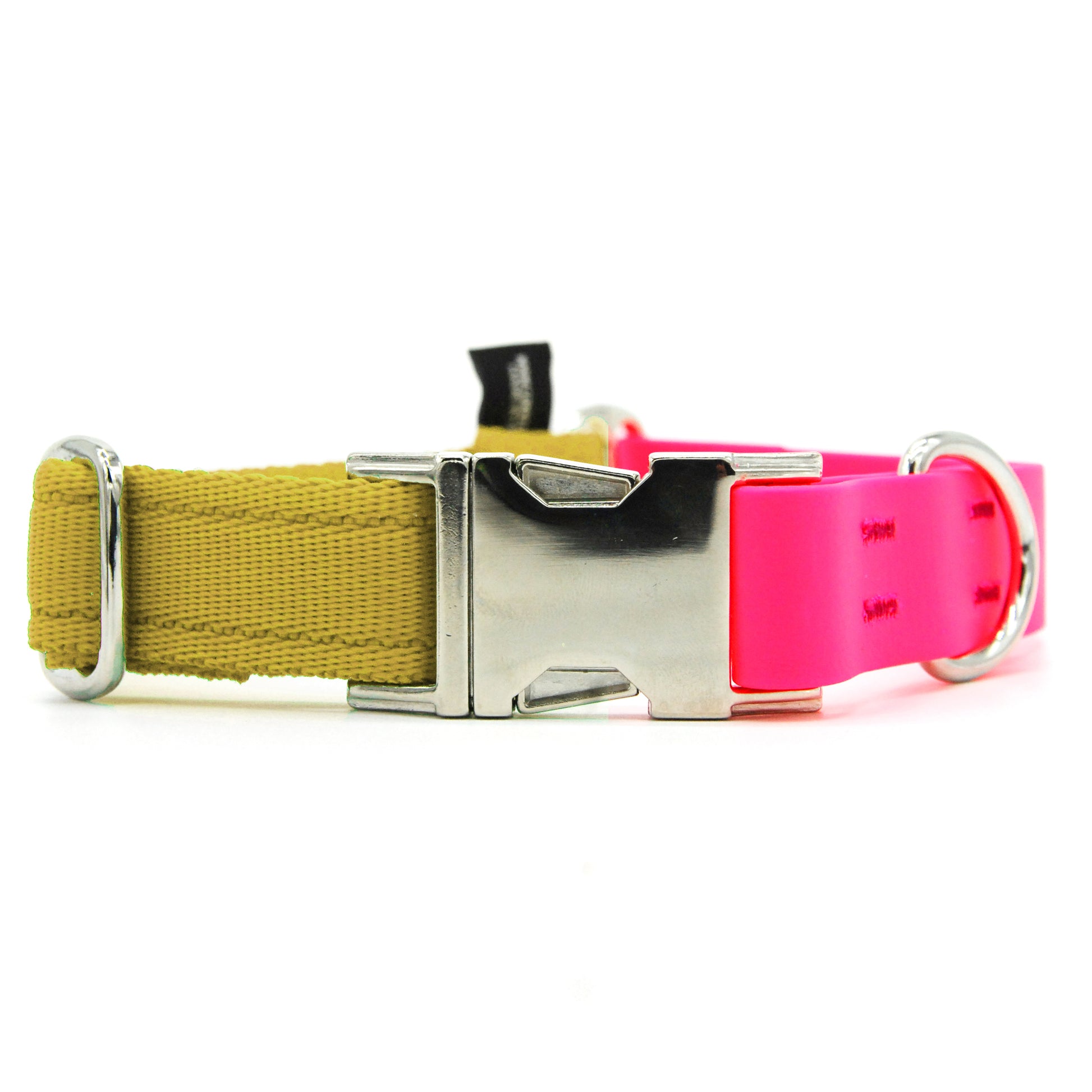Carnival collare per cani regolabile in biothane fucsia e polipropilene - Connecto.dog
