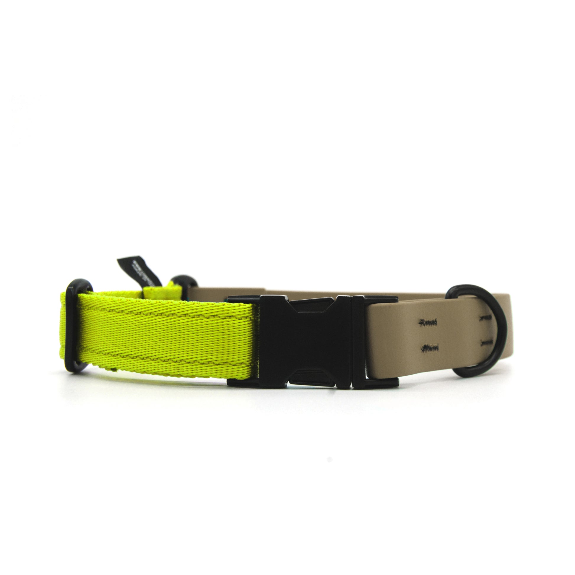 Carnival collare per cani regolabile in biothane Khaki e polipropilene - Connecto.dog