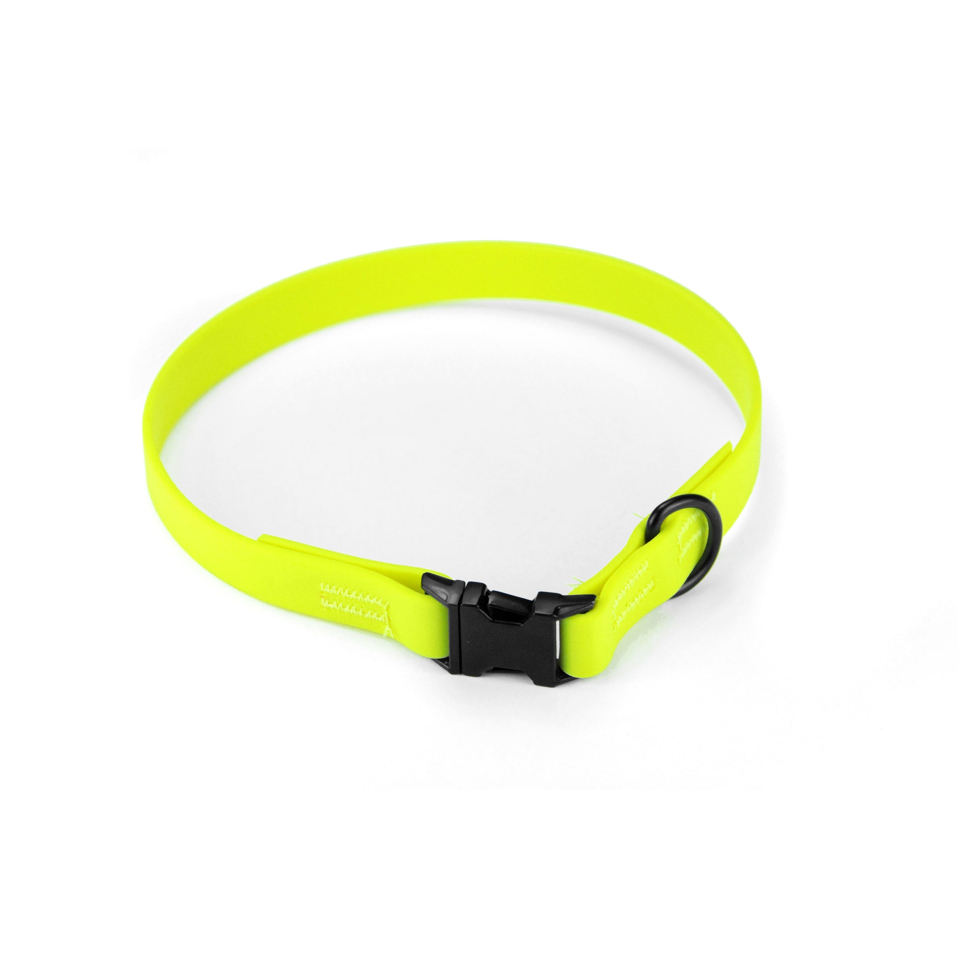 Collare per cani fisso in Biothane® Giallo Fluo - Connecto.dog