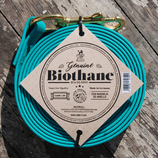Guinzaglio per cani 3m Biothane - Verde Smeraldo - Connecto.dog
