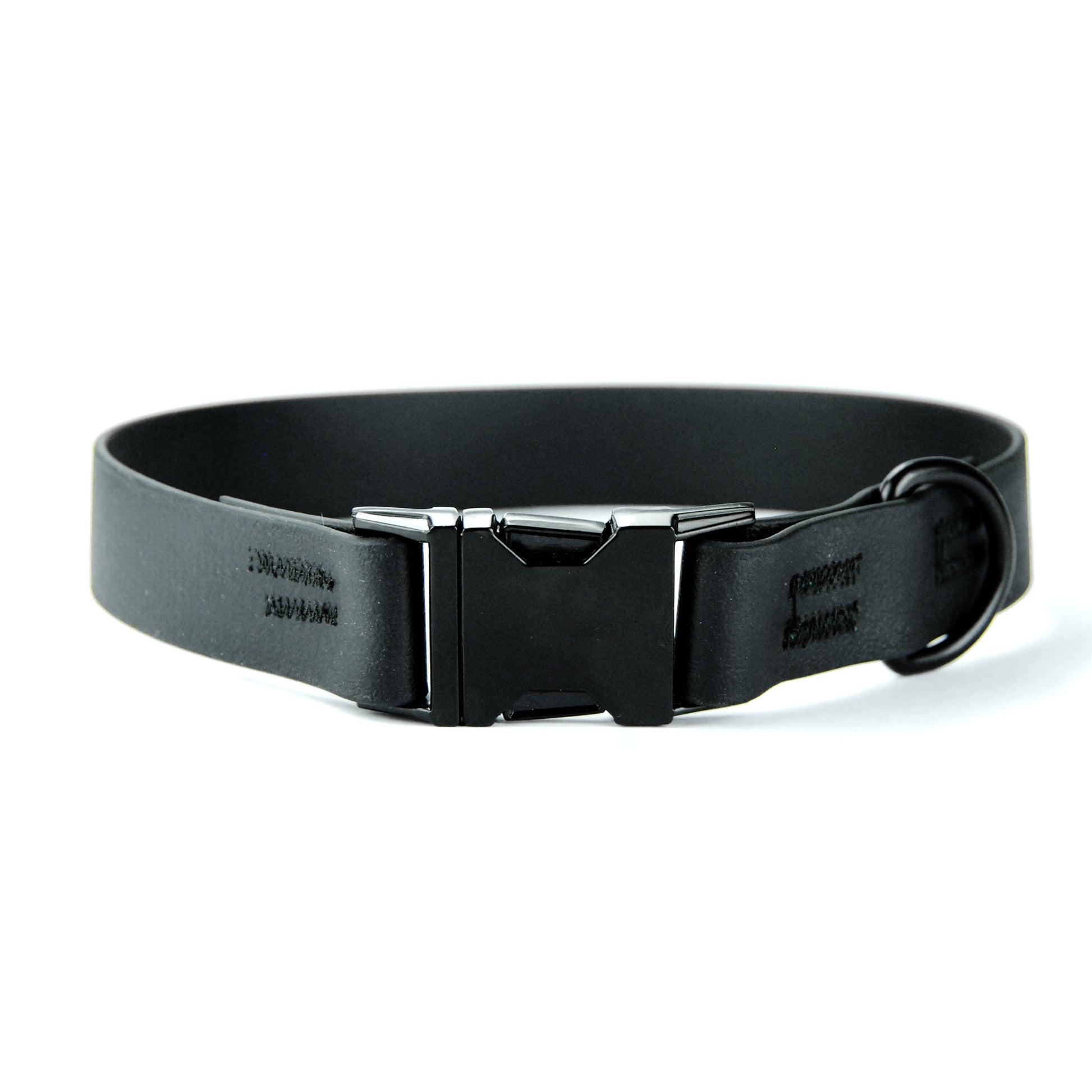 Collare per cani fisso in Biothane®  Nero - Connecto.dog
