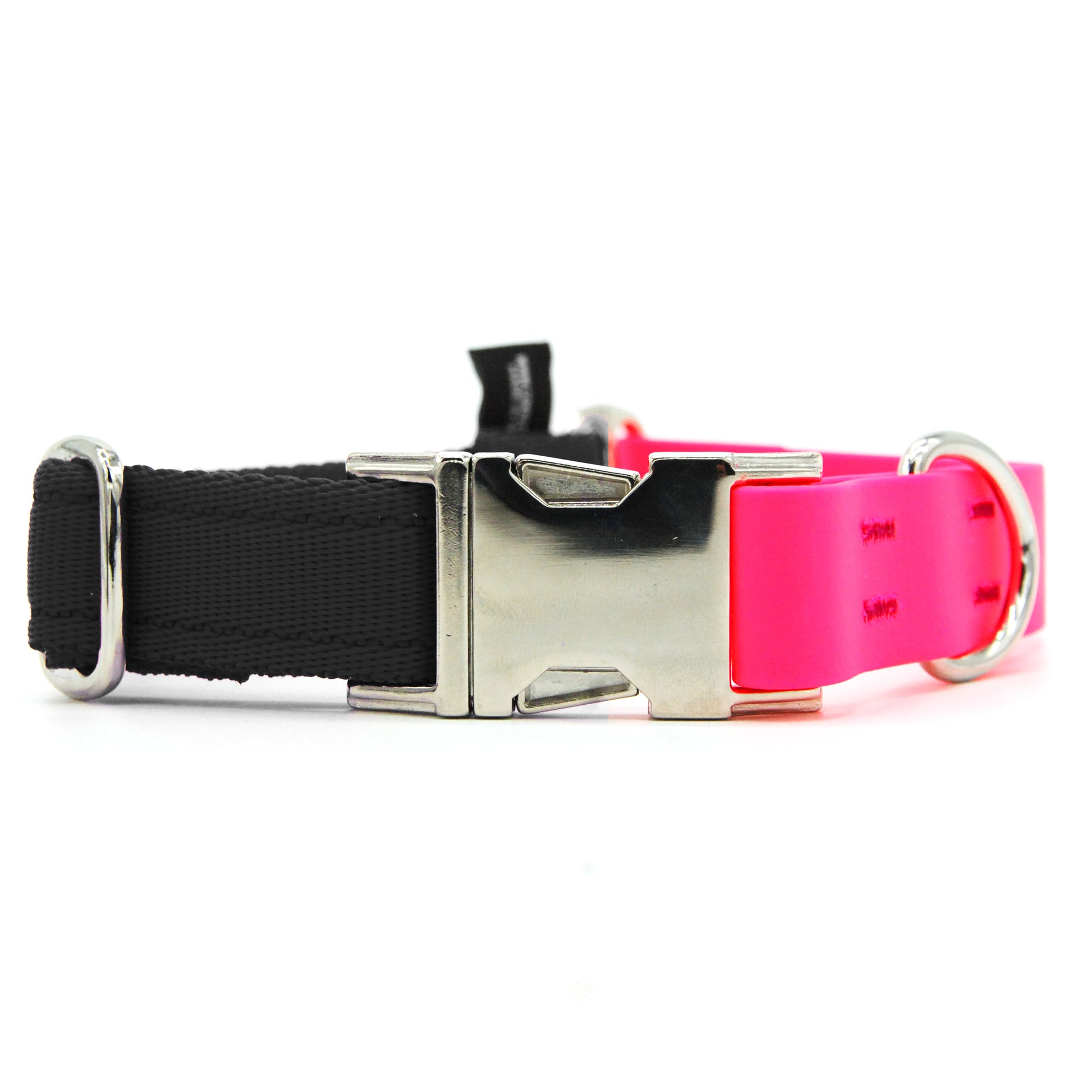 Carnival collare per cani regolabile in biothane fucsia e polipropilene - Connecto.dog