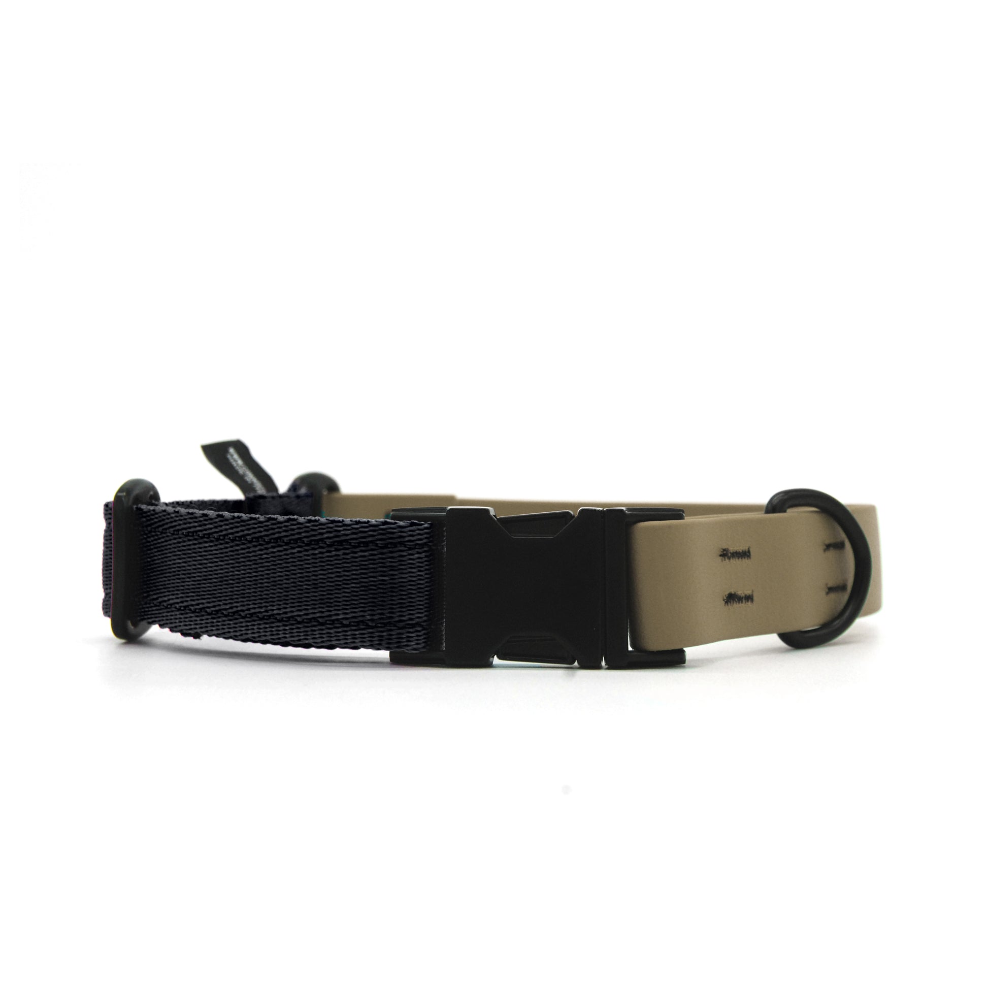Carnival collare per cani regolabile in biothane Khaki e polipropilene - Connecto.dog