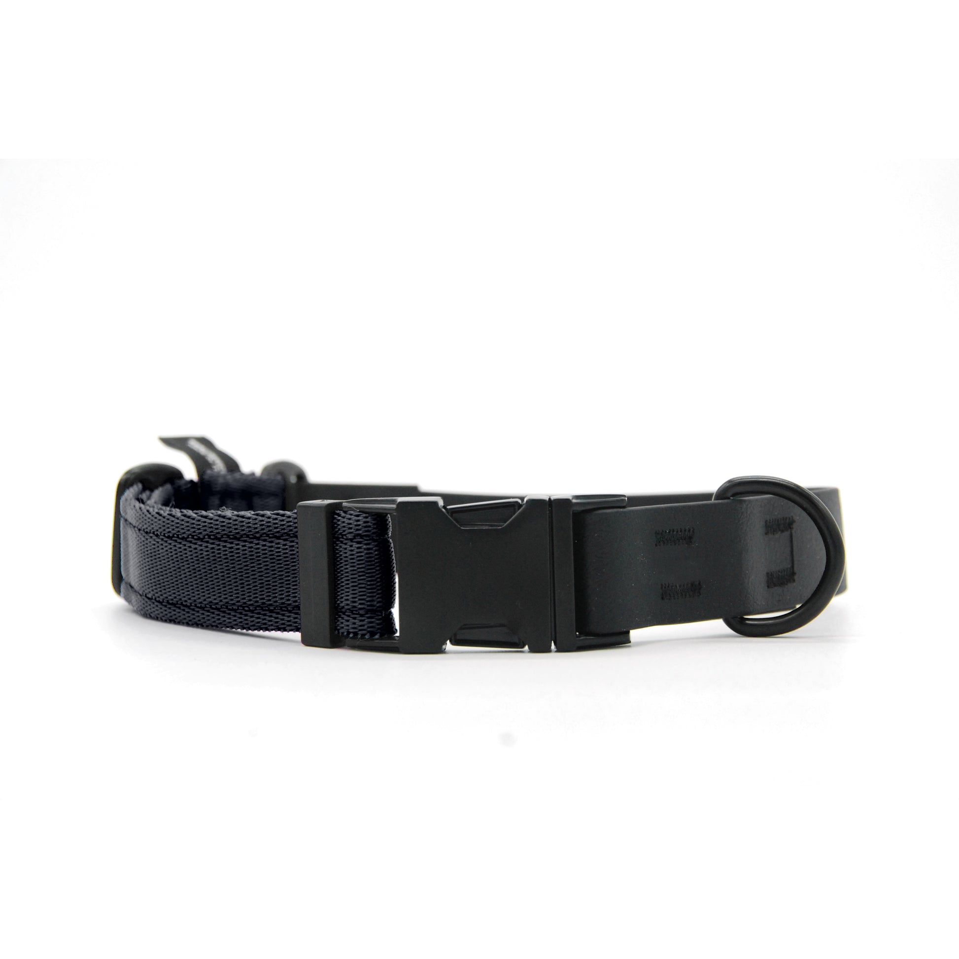 Carnival collare per cani regolabile in biothane nero e polipropilene - Connecto.dog