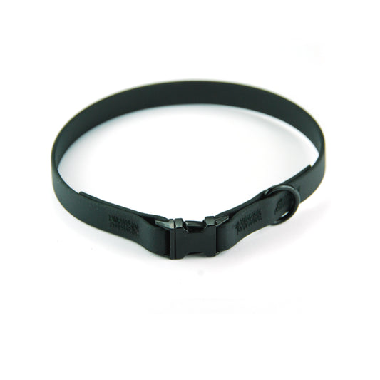 Collare per cani fisso in Biothane®  Nero - Connecto.dog