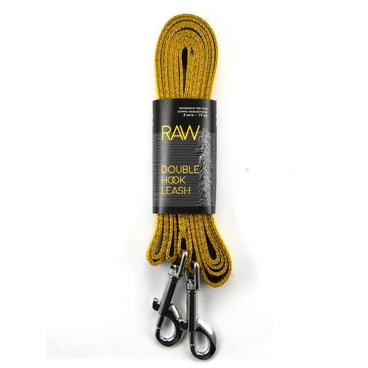 Guinzaglio per cani 3m con doppio moschettone - Banana - Connecto.dog