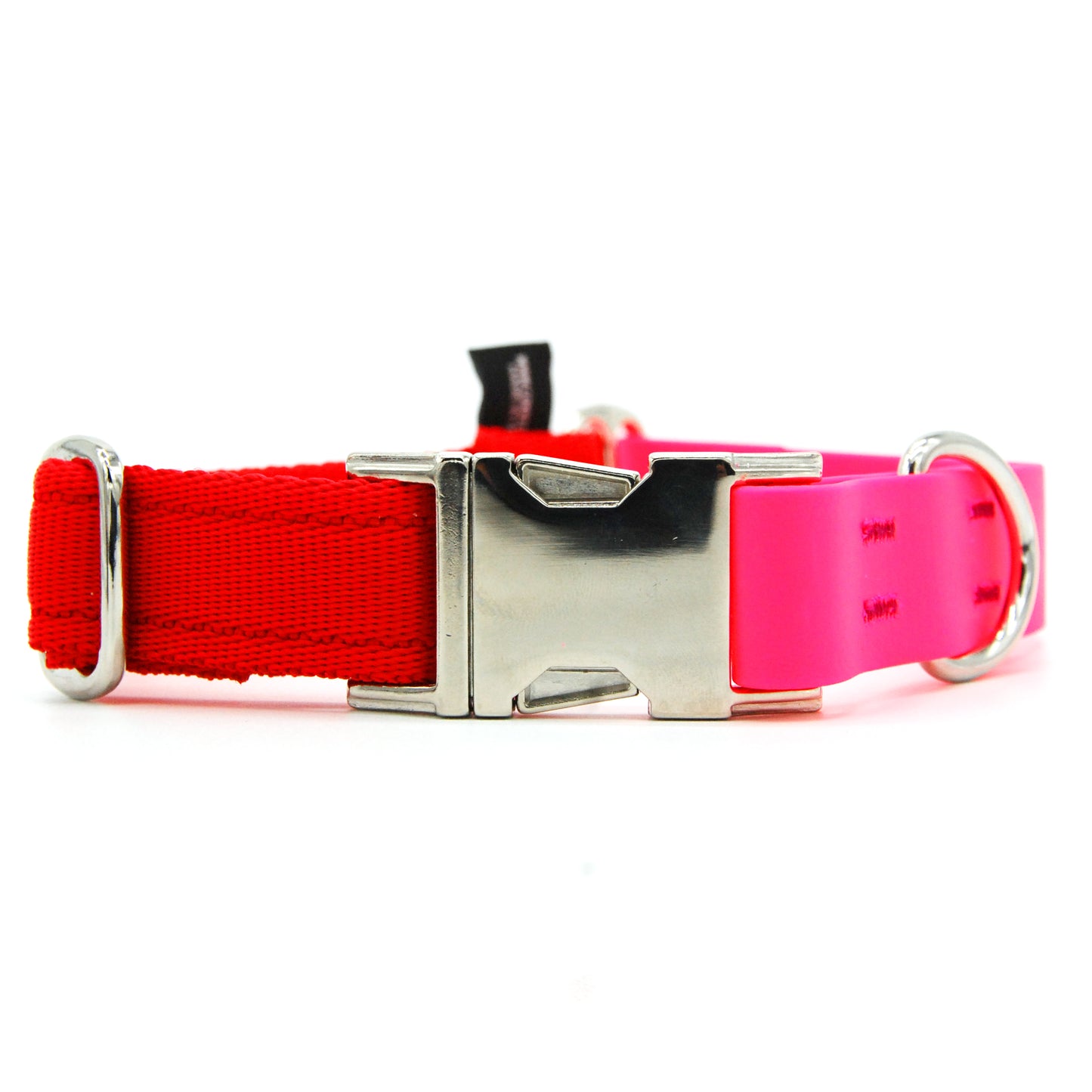 Carnival collare per cani regolabile in biothane fucsia e polipropilene - Connecto.dog