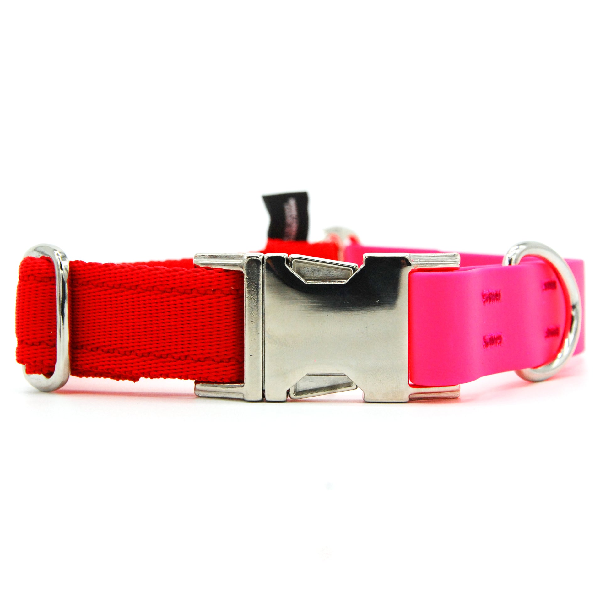 Carnival collare per cani regolabile in biothane fucsia e polipropilene - Connecto.dog