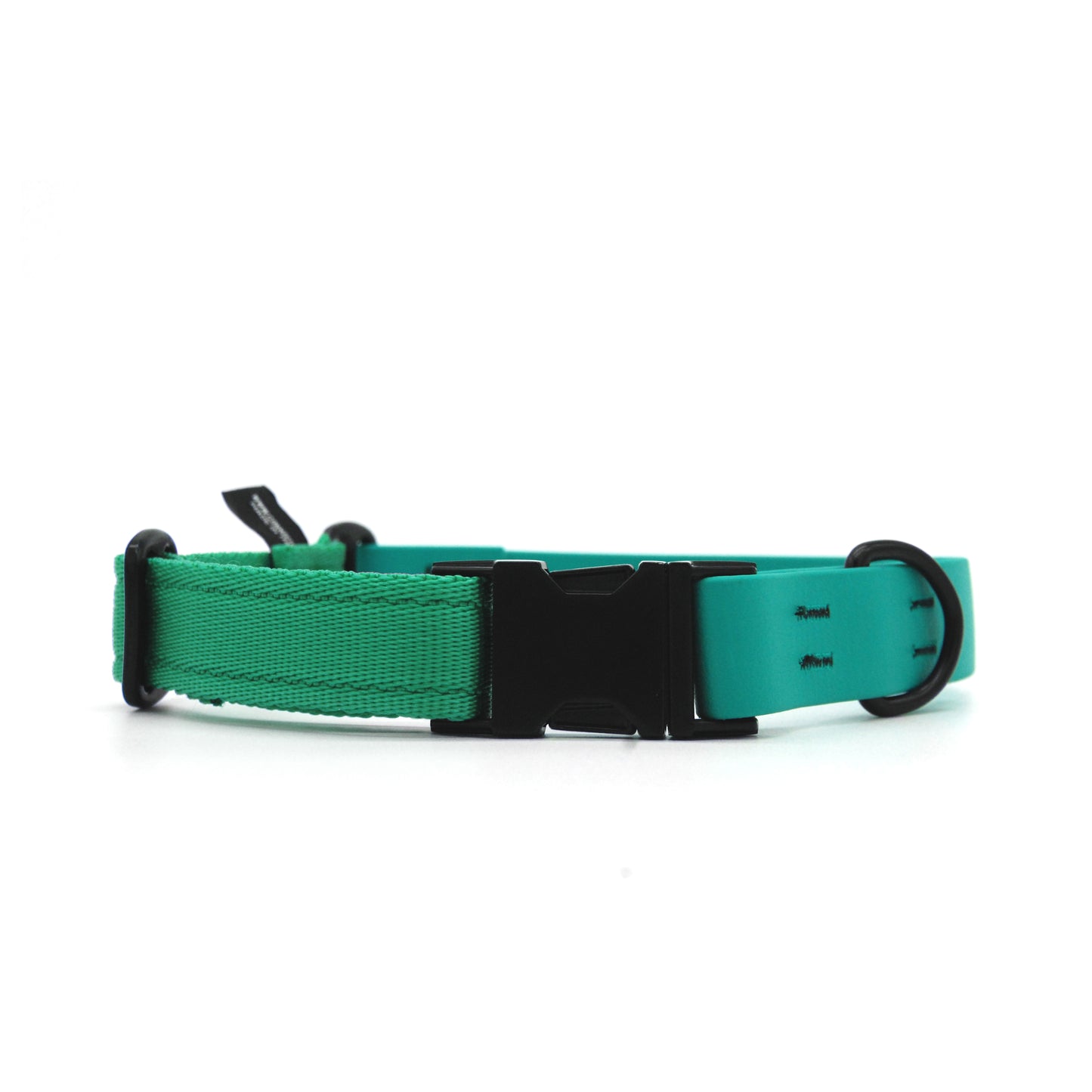Carnival collare per cani regolabile in biothane Verde Smeraldo e polipropilene - Connecto.dog