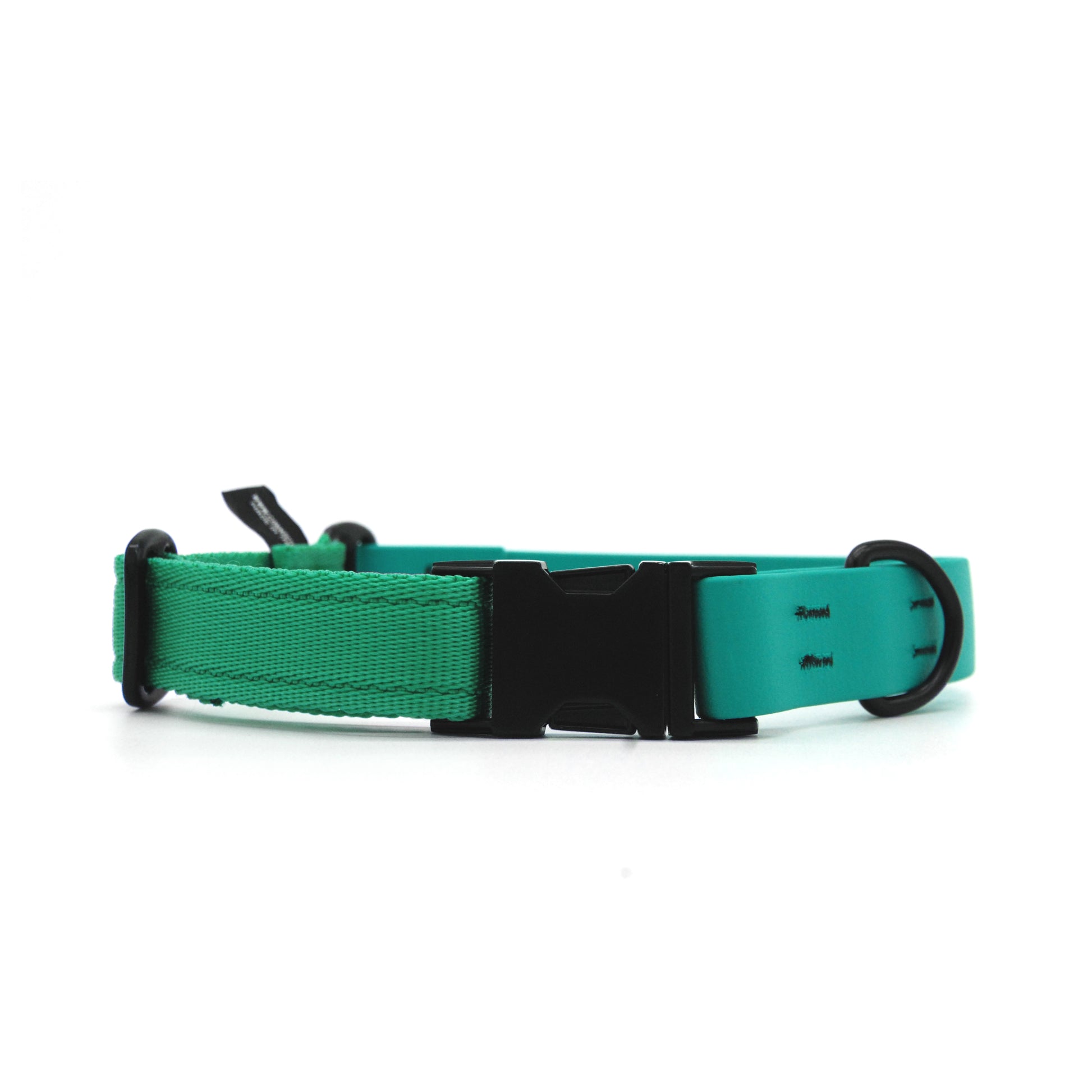 Carnival collare per cani regolabile in biothane Verde Smeraldo e polipropilene - Connecto.dog