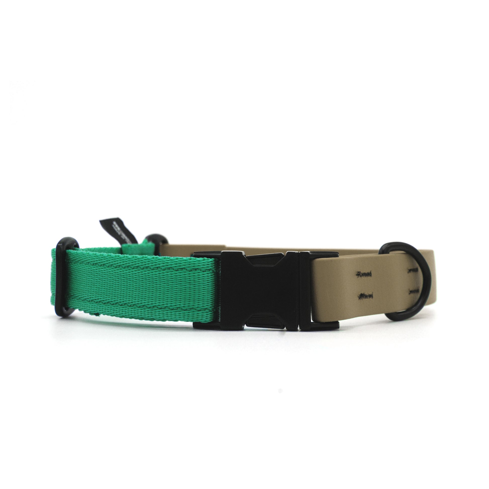Carnival collare per cani regolabile in biothane Khaki e polipropilene - Connecto.dog