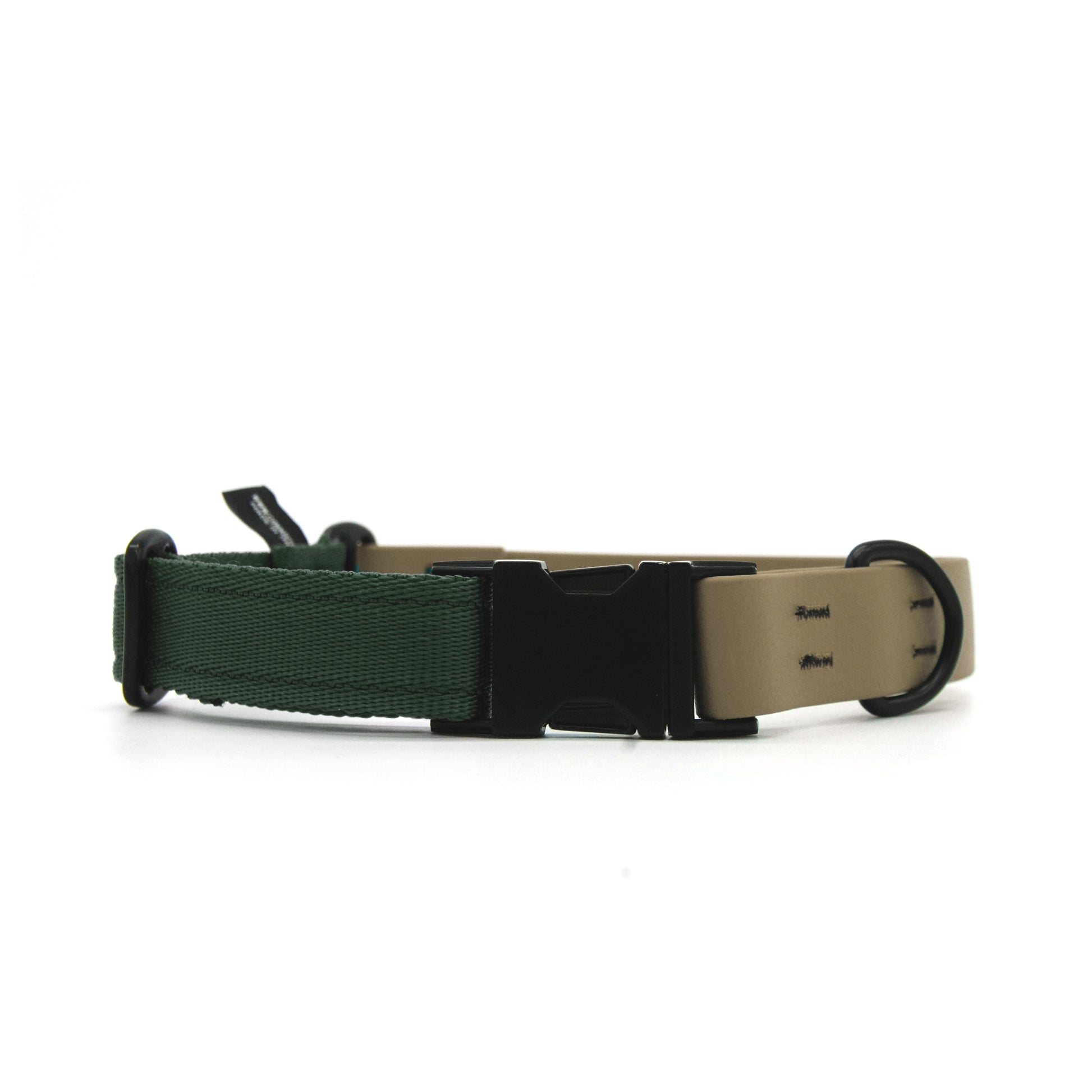 Carnival collare per cani regolabile in biothane Khaki e polipropilene - Connecto.dog