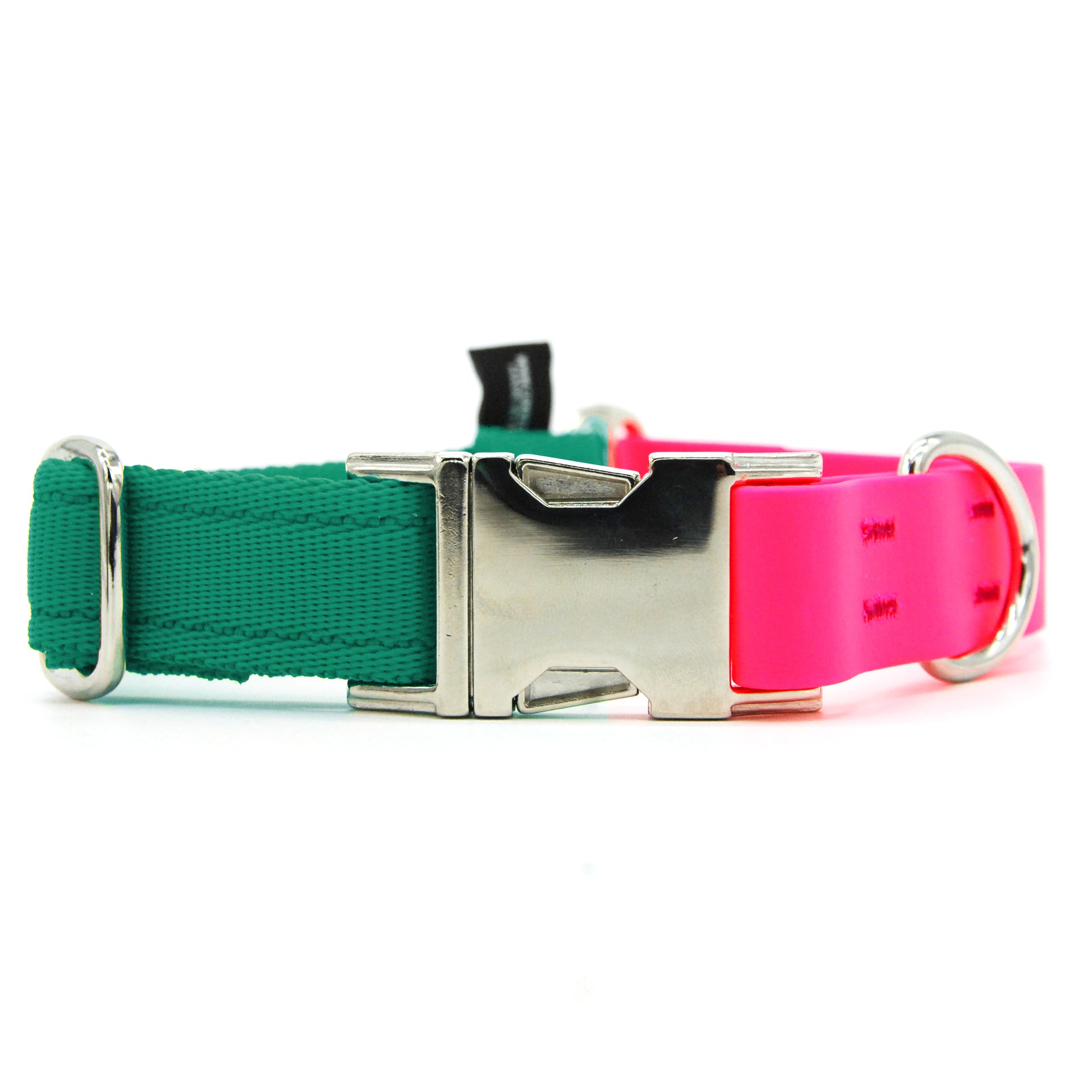 Carnival collare per cani regolabile in biothane fucsia e polipropilene - Connecto.dog