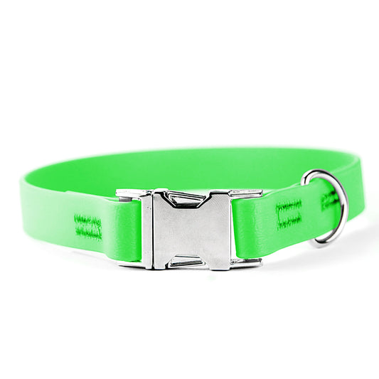 Collare per cani fisso in Biothane®  Verde - Connecto.dog