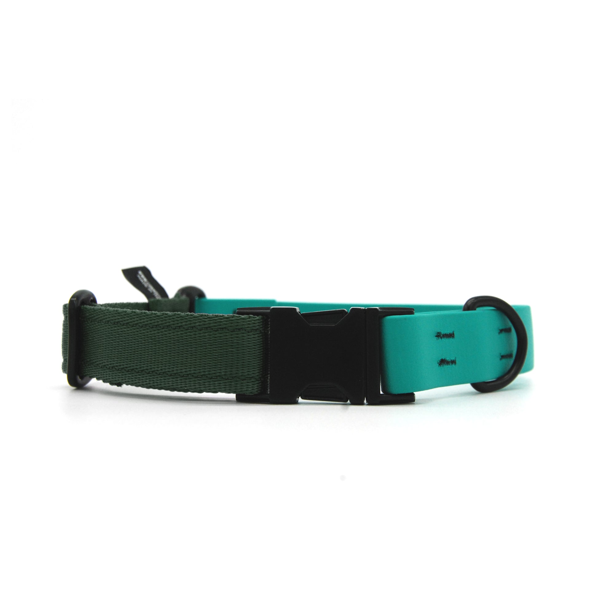 Carnival collare per cani regolabile in biothane Verde Smeraldo e polipropilene - Connecto.dog