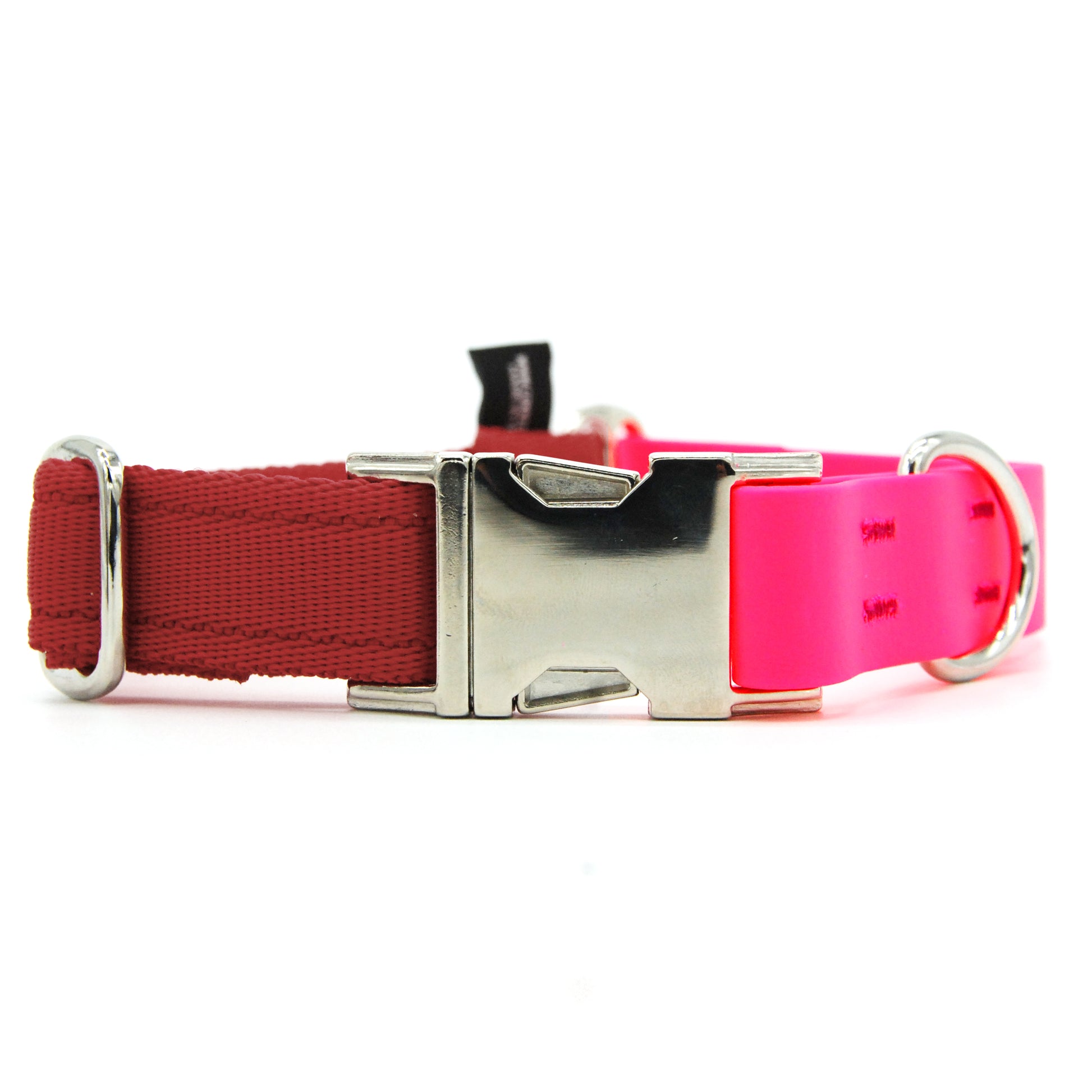 Carnival collare per cani regolabile in biothane fucsia e polipropilene - Connecto.dog