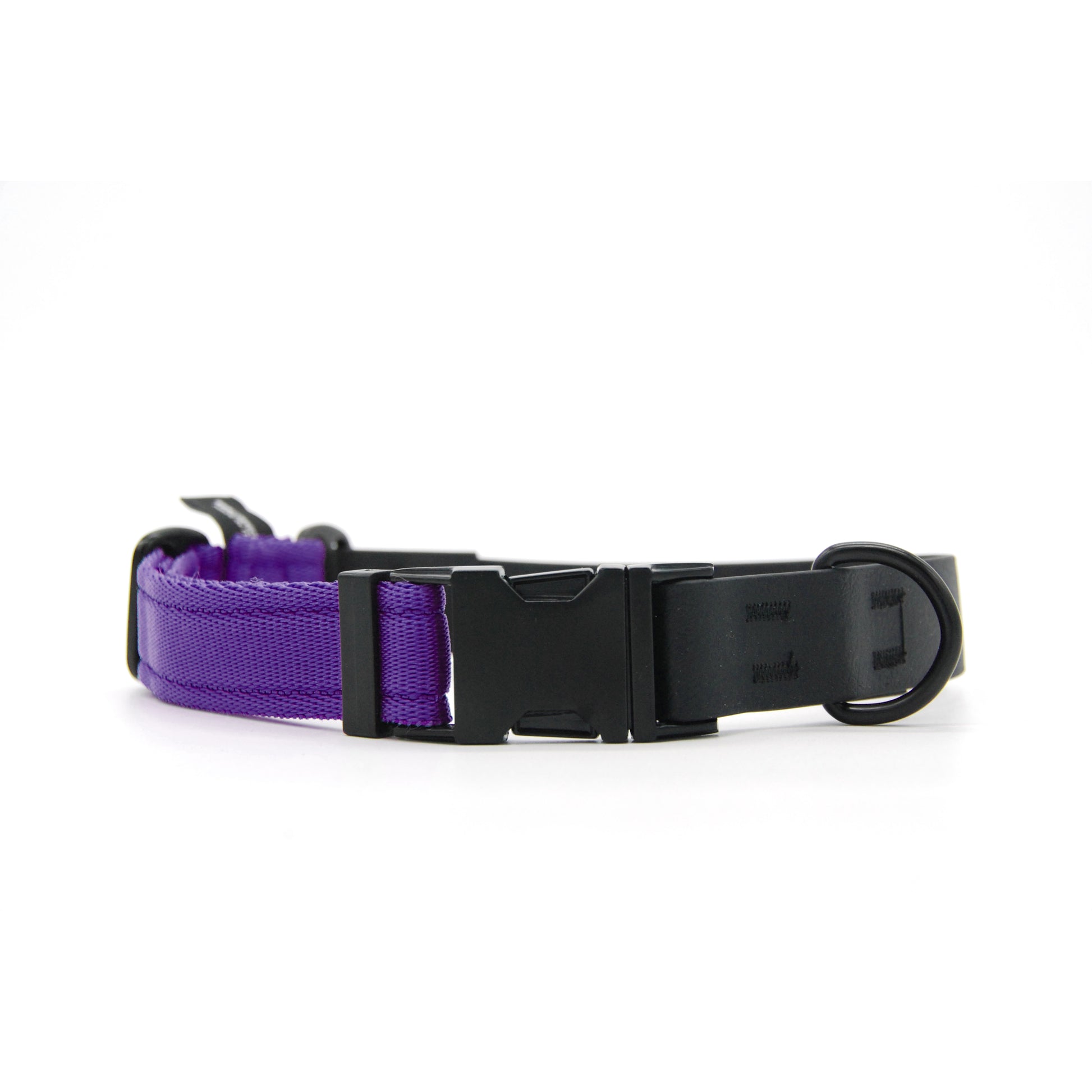 Carnival collare per cani regolabile in biothane nero e polipropilene - Connecto.dog