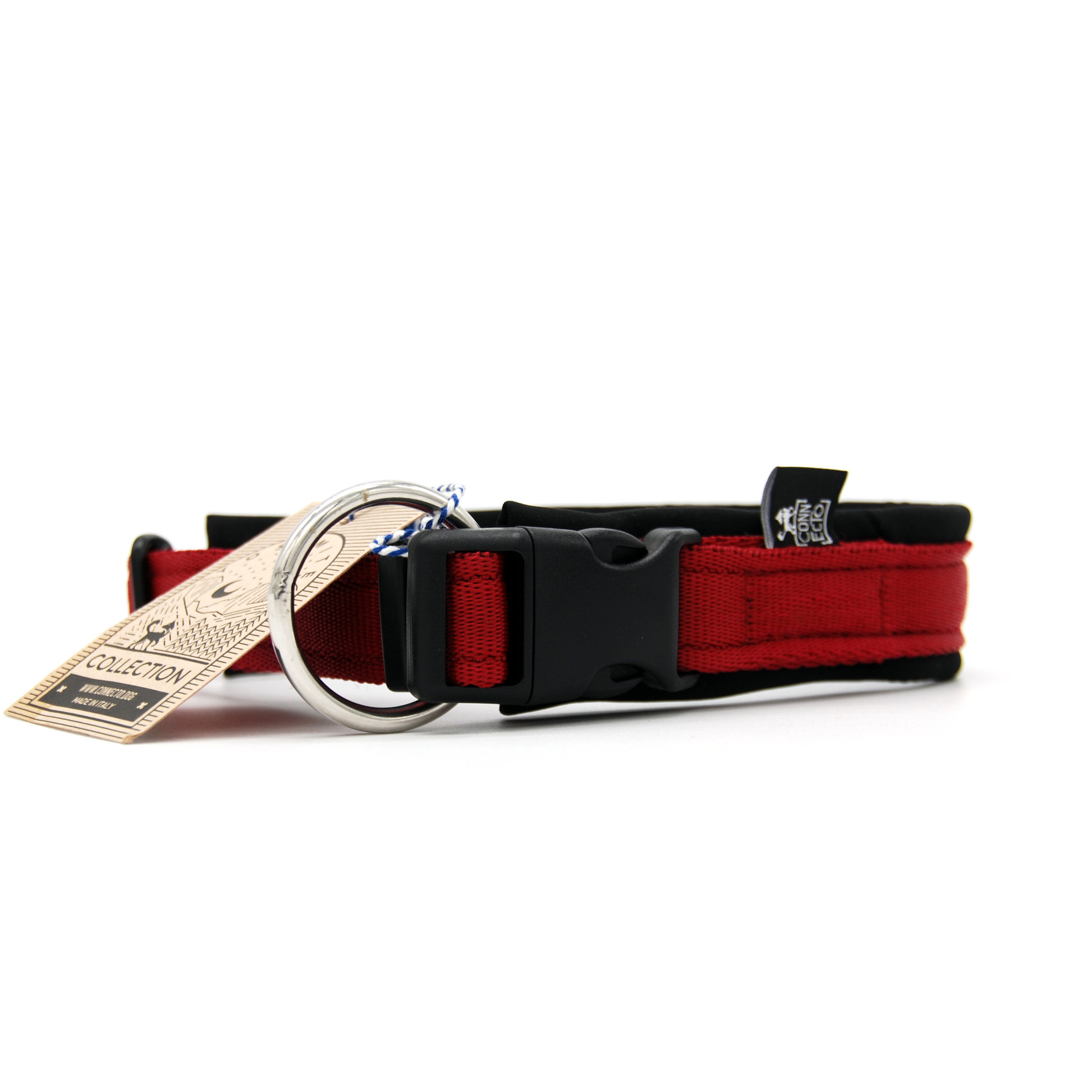Collare per cani con imbottitura in neoprene Vinaccia – Yosemite Collection - Connecto.dog
